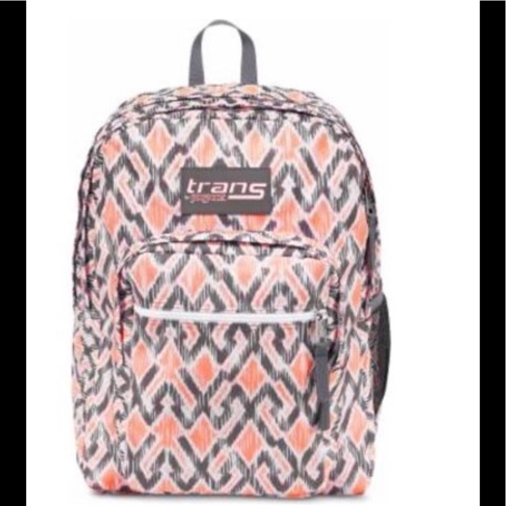 Trans By JanSport 17" SuperMax Backpack Gray/Coral